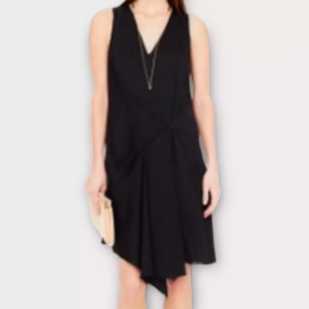 Club Monaco Black Asymmetrical Dress